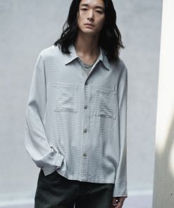 WYM LIDNM 「WYM LIDNM」 長袖シャツ S ライトグレー メンズ