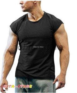 【特価】タンク メンズ スポーツウェア トレニングウェア Tシャツ ノースリーブ 無袖 無地 速乾 丸首 夏 ストレッチ