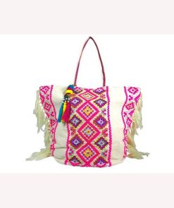 AnneCoquine トートバッグ アンコキーヌ Anne Coquine メンズ レディース (L.A.セレクト) フリンジ 2255-0105 L.A. ロス インド マンダラ プレゼント ギフト ラッピング