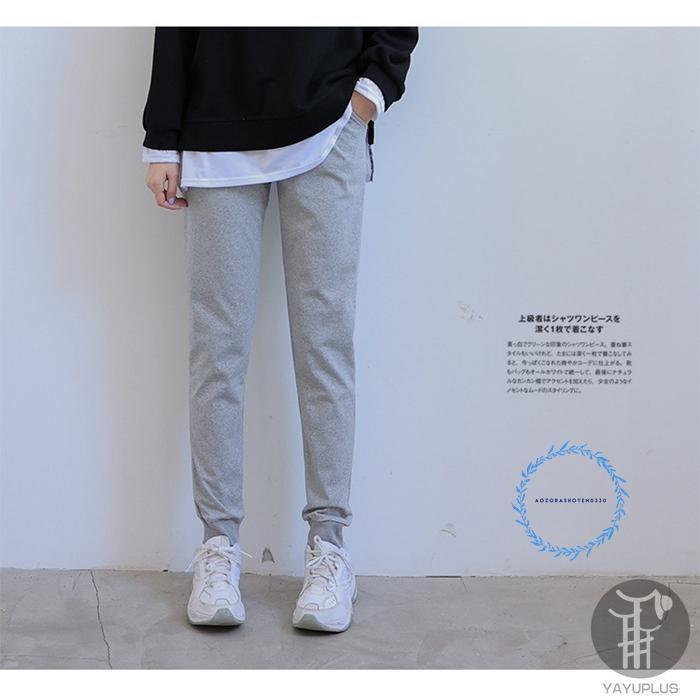 ジョガーパンツ スウェット レディース 無地 ウエストゴム パンツ ロング丈 スポーツ ヨガ 部屋着 運動着 春 秋 20代 30代 - 画像 (7)