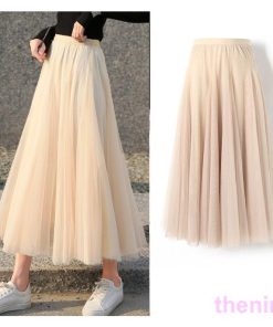 ロング スカート レディース 裏地付き 配色 パステル ボトムス マキシ丈 フレア チュール