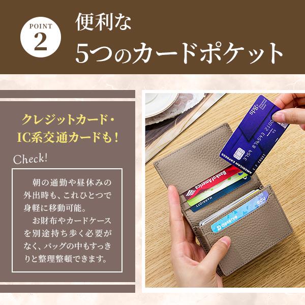 名刺入れ カードケース メンズ レディース 本革 プレゼント おしゃれ 二つ折り ビジネス シンプル 大容量 男性 安い 50 40 20 代 レザー 牛革 - 画像 (6)