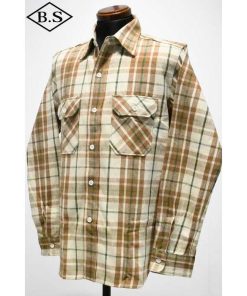 ジョングラッコー JOHN GLUCKOW ウエアハウス 長袖シャツ JG-06-2 The Modern Flannel BEIGE A柄
