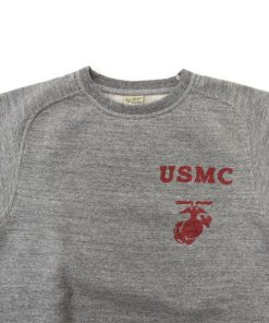 メンズ BUZZ RICKSON'S バズリクソンズ USMC プリントフリーダムスリーブスウェットシャツ FREEDOM SLEEVE SWEAT SHIRTS スウェット トレーナー 裏起毛 BR69456