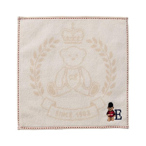 タオルハンカチ ブランド イニシャル 刺繍 レディース メンズ ギフト 綿100 グレート・ブリティッシュ・テディベア おしゃれ 25cmx25cm - 画像 (4)