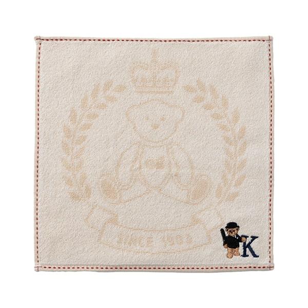 タオルハンカチ ブランド イニシャル 刺繍 レディース メンズ ギフト 綿100 グレート・ブリティッシュ・テディベア おしゃれ 25cmx25cm - 画像 (7)