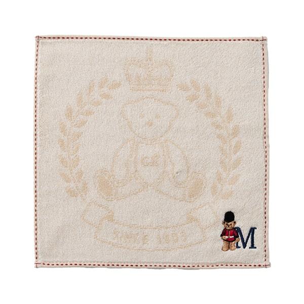 タオルハンカチ ブランド イニシャル 刺繍 レディース メンズ ギフト 綿100 グレート・ブリティッシュ・テディベア おしゃれ 25cmx25cm - 画像 (8)