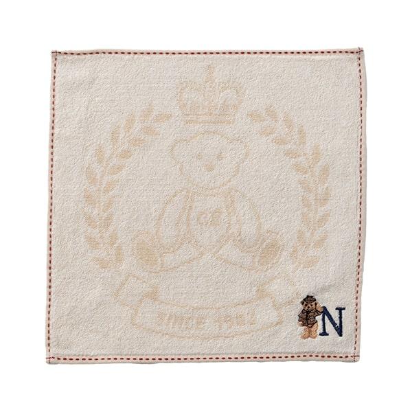 タオルハンカチ ブランド イニシャル 刺繍 レディース メンズ ギフト 綿100 グレート・ブリティッシュ・テディベア おしゃれ 25cmx25cm - 画像 (9)