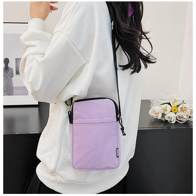 【2点10%OFF】スマホポーチ スマホショルダー ポシェット レディース ミニバッグ 縦型 斜め掛け 肩掛け ショルダーバッグ 無地 母の日 爆買 - 画像 (9)