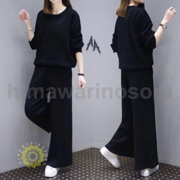 スウェット 上下 セットアップ レディース おしゃれ ジャージ ゆったり かわいい 上下セット ルームウェア パンツ リラックス パジャマ スポーツ - 画像 (6)