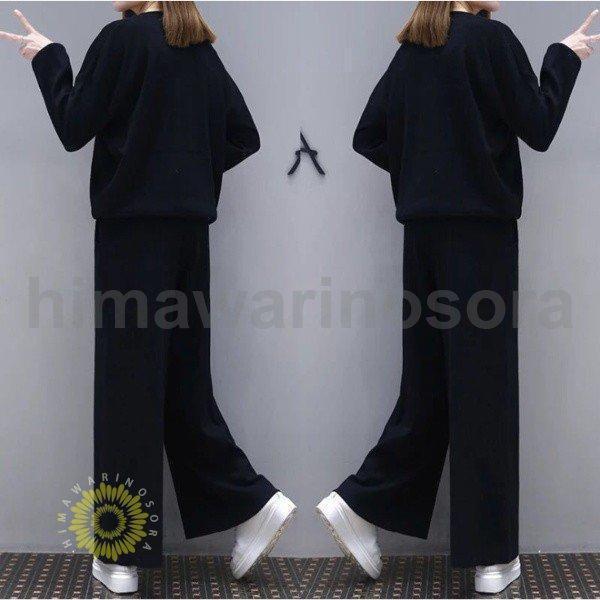 スウェット 上下 セットアップ レディース おしゃれ ジャージ ゆったり かわいい 上下セット ルームウェア パンツ リラックス パジャマ スポーツ - 画像 (7)