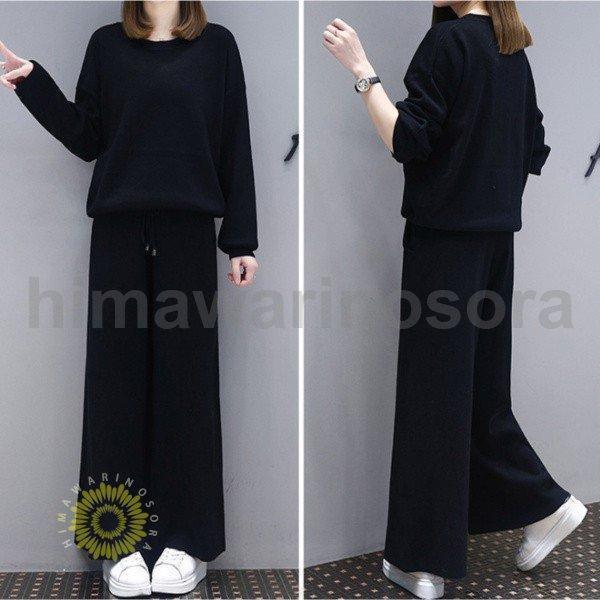 スウェット 上下 セットアップ レディース おしゃれ ジャージ ゆったり かわいい 上下セット ルームウェア パンツ リラックス パジャマ スポーツ - 画像 (9)