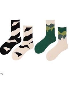 クルーソックス 靴下 4足セット レディース 女性用 くつ下 ショート丈 ランダムカラー おしゃれ カジュアル フットウェア