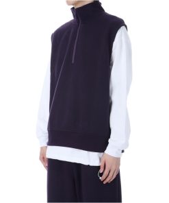 DAIWA PIER39 TECH SWEAT ZIP VEST PULLOVER - PURPLE (BE-55025W) PIER39(ダイワ ピア39)
