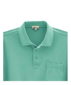 4532484524995 CAROL 206 ハンソデポロシヤツ 色：ミントグリーン サイズ：5L