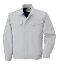 4930269145098 ECO WORLD 2646 ナガソデジヤケツト 色：シルバーグレーXブルー サイズ：4L