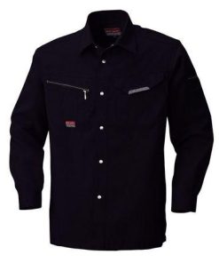 4930269289419 BEE MAX BM545 ナガソデシヤツ 色：ブラツク サイズ：4L