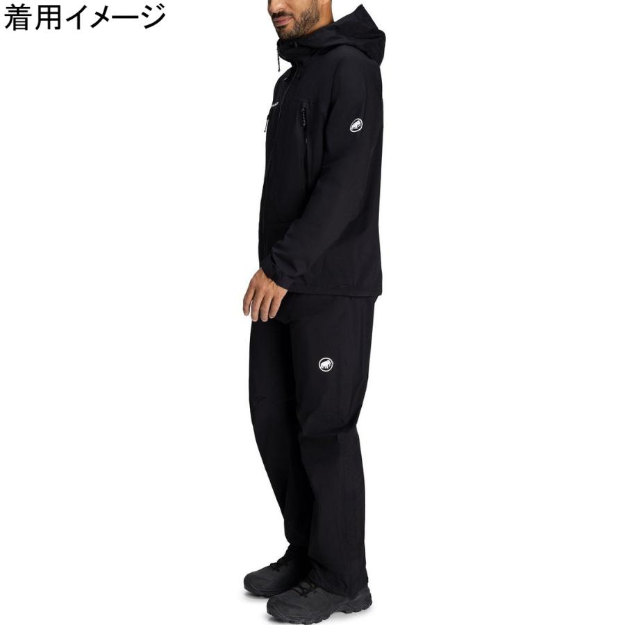 MAMMUT マムート マサオ ライト レイン スーツ アジアンフィット 1010-31350 0052 ブラック/ブラック メンズ レインジャケット レインパンツ 上下セット