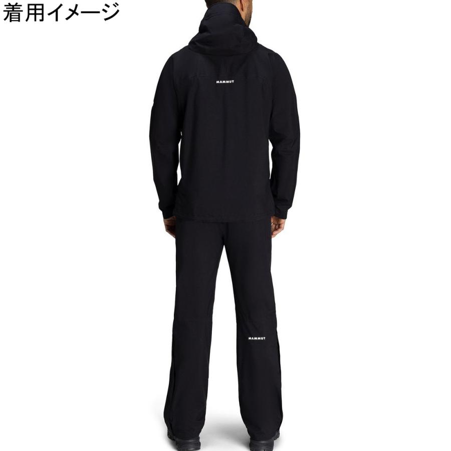 MAMMUT マムート マサオ ライト レイン スーツ アジアンフィット 1010-31350 0052 ブラック/ブラック メンズ レインジャケット レインパンツ 上下セット - 画像 (2)