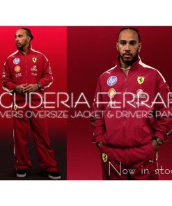 PUMA 【10%OFFセール】【上下セット】2025 スクーデリア フェラーリ オーバーサイズ ドライバージャケット＆パンツ ウィンドブレーカー ピステ