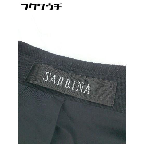 ◇ SABRINA サブリナ ストライプ 膝丈 スカート スーツ セットアップ 上下 サイズ11 ブラック レディース - 画像 (3)