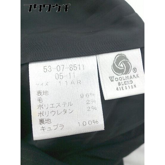 ◇ SABRINA サブリナ ストライプ 膝丈 スカート スーツ セットアップ 上下 サイズ11 ブラック レディース - 画像 (4)