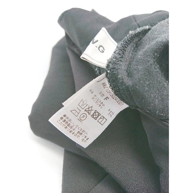 ◇ W.W.G きれいめ シンプル 無地 フォーマル ブーツカット スラックス パンツ フリーサイズ ブラック レディース E - 画像 (3)