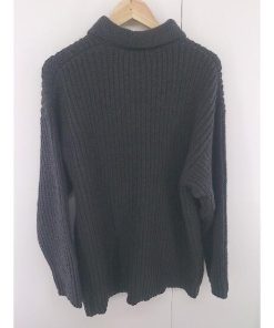 ◇ MONO-MART モノマート 長袖 ポロ ニット セーター サイズ M ブラック メンズ E