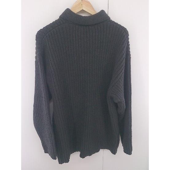 ◇ MONO-MART モノマート 長袖 ポロ ニット セーター サイズ M ブラック メンズ E