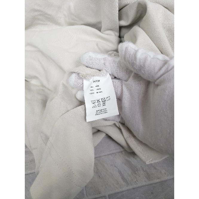 ◇ Θ WYM LIDNM ウィム バイ リドム シンプル 無地 長袖 Tシャツ サイズL ホワイト系 メンズ P - 画像 (3)