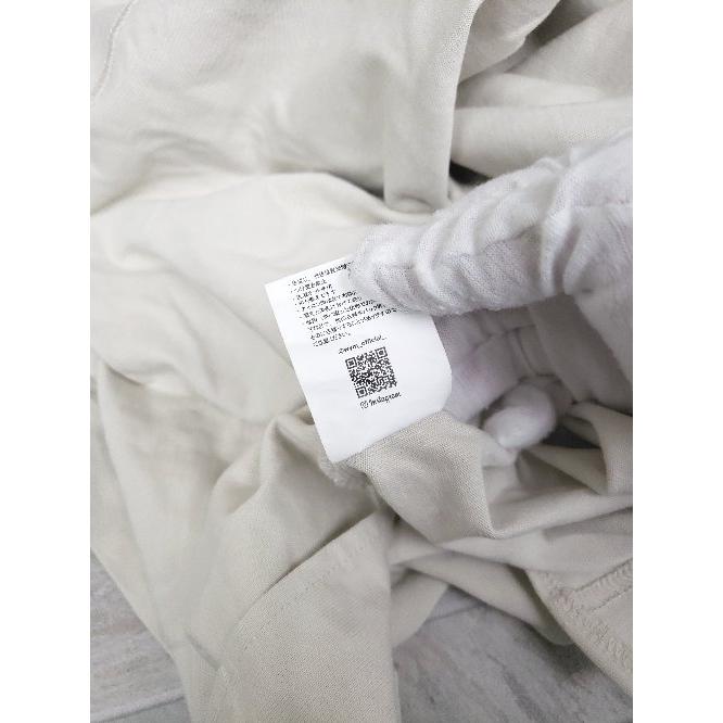 ◇ Θ WYM LIDNM ウィム バイ リドム シンプル 無地 長袖 Tシャツ サイズL ホワイト系 メンズ P - 画像 (4)