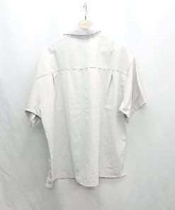 ◇ ⊂ ◎ ●美品● Φ MONO-MART モノマート 半袖 シャツ サイズL ライトグレー メンズ E