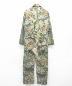 W37/古着 リバティ 長袖 ハンティング ツナギ メンズ 00s リアルツリー ベージュ カーキ 迷彩 24oct04 中古 オールインワン