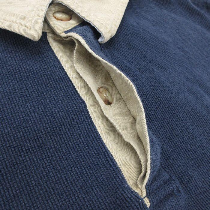 XL/古着 セントジョンズベイ 長袖 ラガー シャツ メンズ 00s コットン 紺 ネイビー spe 25sep24 中古 トップス