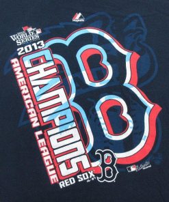 XL/古着 長袖 Tシャツ メンズ MLB ボストンレッドソックス ワールドシリーズ クルーネック 紺 ネイビー メジャーリーグ ベースボール 野球