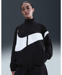 NIKE ナイキ スポーツ トレーニングウェア レディース 長袖 オーバーサイズド ウーブン ジャケット NSW LOGO 25FA HV4108