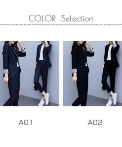 レディース スーツセット 2点セット パンツスーツ ビジネススーツ 女性 春秋新作 テーラード 大きいサイズ 韓国風 着痩せ 体型カバー 大人かわいい