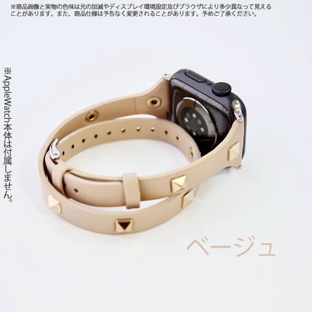Apple Watch Series 11 applewatch 11バンド 革 レザー アップルウォッチ ベルト apple watch SE3 バンド 40mm 44mm 42mm 46mm 本革 二重 スリム - 画像 (4)