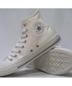 CONVERSE ALL STAR NC Z HI オフホワイト レディース コンバース オールスター スタッズ ジップ ファスナー付 キャンバス スニーカー ハイカット