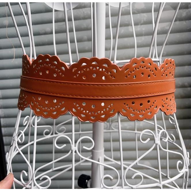 サッシュベルト バックル ベルト レディース 透かし彫り コルセット 太ベルト PU 結婚式 ウェディング 二次会お呼ばれ ウエストマークベルト - 画像 (4)