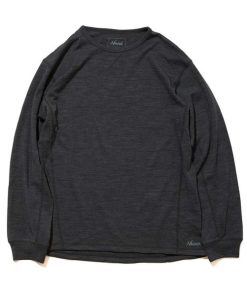 NANGA ナンガ MERINO WOOL BASE LAYER L S TOP BLK ブラック GRY グレー Sサイズ Mサイズ Lサイズ XLサイズ