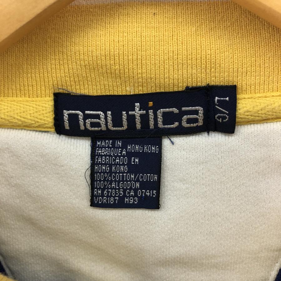 NAUTICA 古着 90年代 ノーティカ ハーフジップスウェットシャツ トレーナー メンズL相当 ヴィンテージ /eaa434925 【SS2509_30】 - 画像 (2)