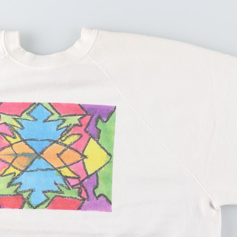 古着 90年代 タルテックス TULTEX アート プリントスウェットシャツ トレーナー USA製 メンズXL相当 ヴィンテージ /eaa479912 【SS2506_30】 - 画像 (4)