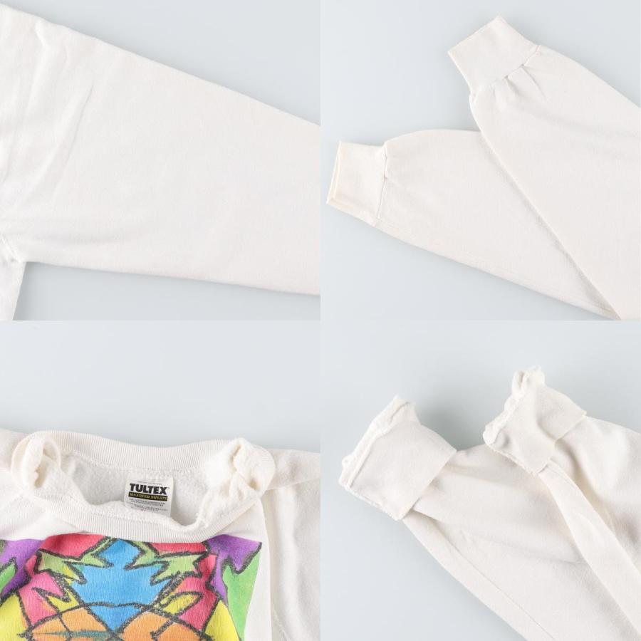 古着 90年代 タルテックス TULTEX アート プリントスウェットシャツ トレーナー USA製 メンズXL相当 ヴィンテージ /eaa479912 【SS2506_30】 - 画像 (9)