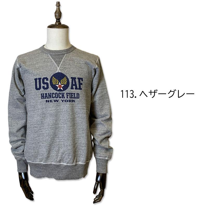 BUZZ RICKSON'S BR69063 セットイン クルー バズリクソンズ U.S.A.F エアフォース トレーナー スエット スウェット 裏起毛 ヘザーグレー ネイビー - 画像 (4)
