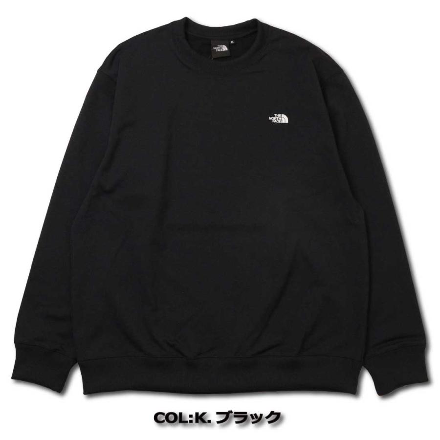 THE NORTH FACE ザ・ノース・フェイス 長袖 トレーナー NT62532 スモールロゴヘザースウェットクルー ユニセックス スウェット Heather Sweat アウトドア ロゴ - 画像 (4)