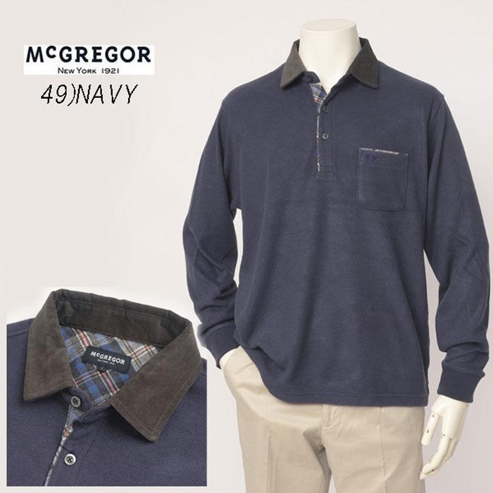 McGREGOR 40%OFF McGREGOR 111613609 ソフトウォームカットソー メンズ 長袖 シャツ 38)チャコール 49)ネイビー 秋服 冬服 - 画像 (2)