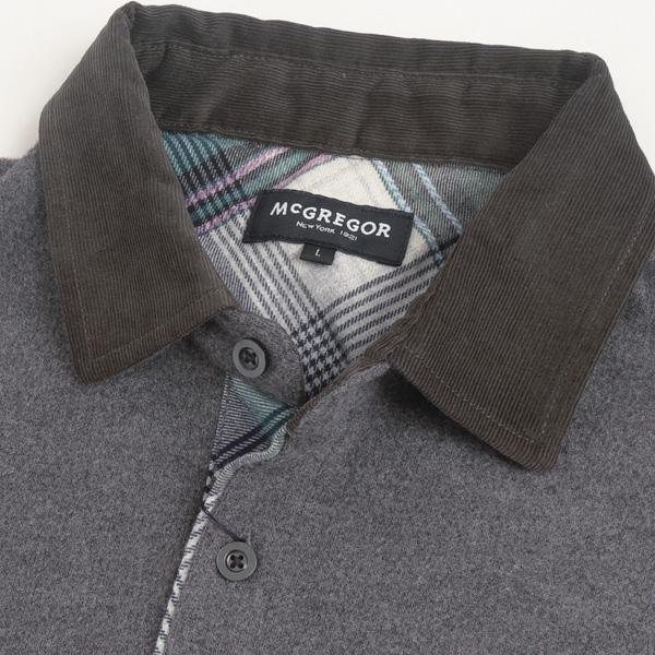 McGREGOR 40%OFF McGREGOR 111613609 ソフトウォームカットソー メンズ 長袖 シャツ 38)チャコール 49)ネイビー 秋服 冬服 - 画像 (5)