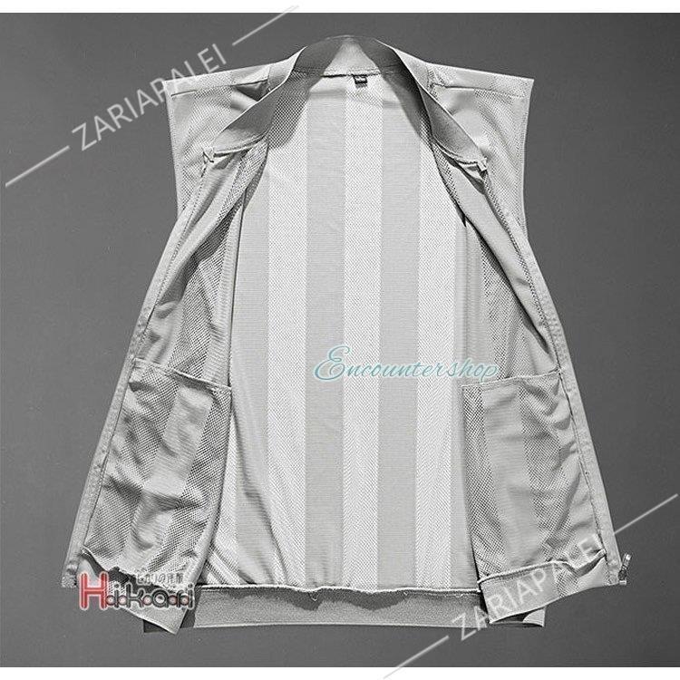 【特価】メンズ 夏用 前開き ジレ メッシュ 大きい カジュアル アウトドア 羽織 釣り スポーツ 2022夏 - 画像 (7)