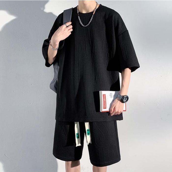 【大特価】セットアップ メンズ 上下セット 夏 ゆったり tシャツ ハーフパンツ カジュアル 涼しい涼しい シンプル